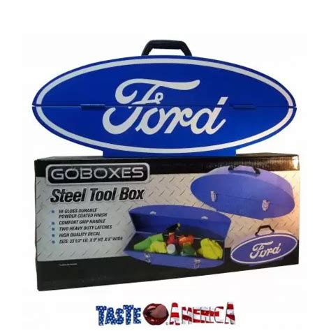 GOBOXES FORD OVAL STEEL TOOL BOX POWDER 